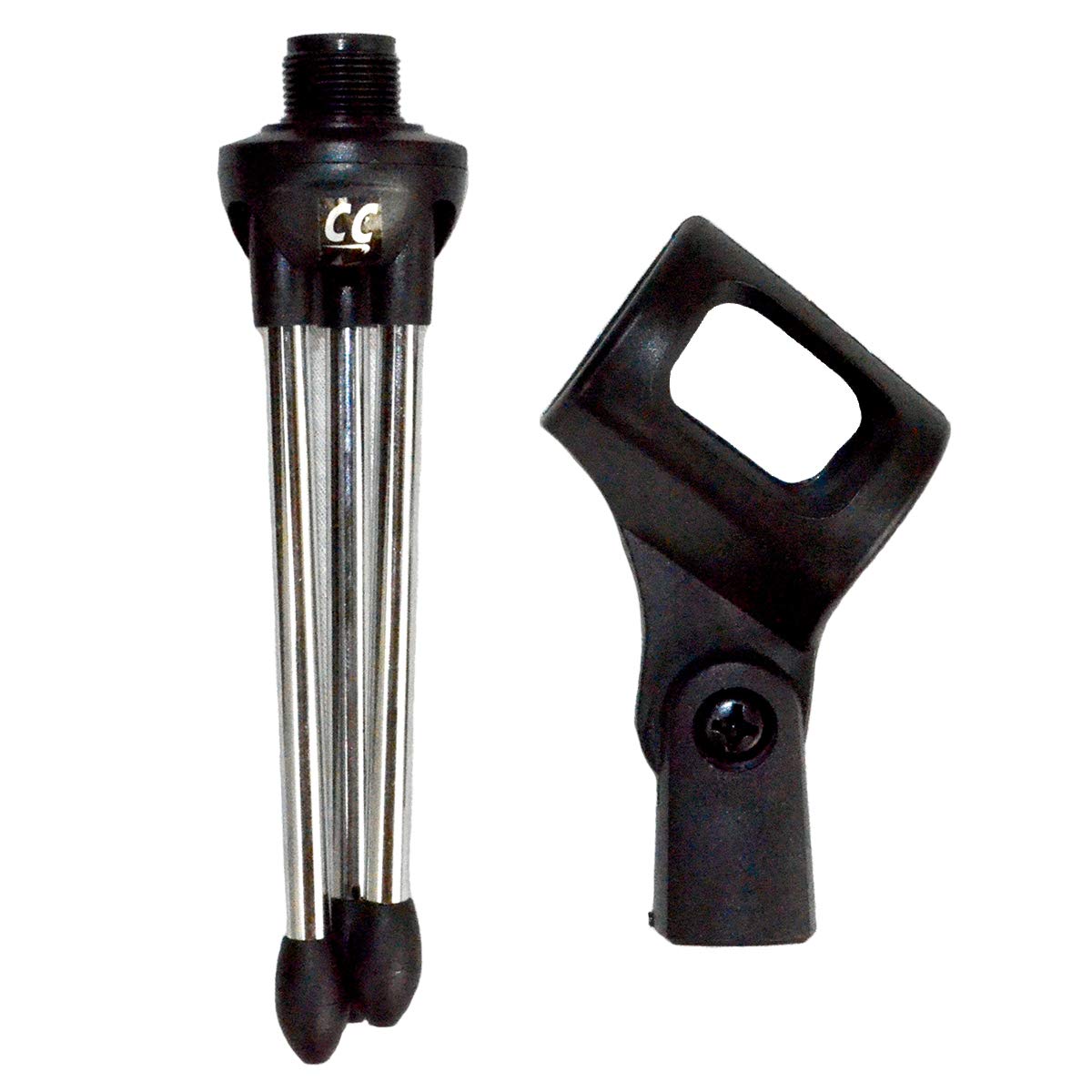 ChromaCast Super Lightweight Collapsible Desktop Microphone Tripod Stand with Mic Clip, Desk CC-TDMIC